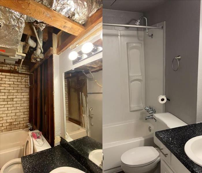 Before and after water restoration